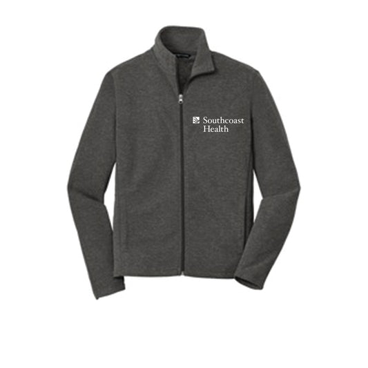 Port Authority Heather Microfleece Full-Zip Jacket-Men