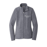 Port Authority Heather Microfleece Full-Zip Jacket-Women